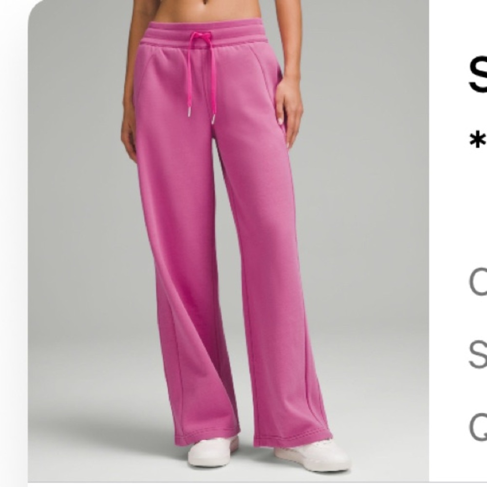Lululemon Scuba Mid-Rise Wide-Leg Pant